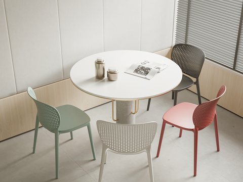 cassina round leisure table and chairs