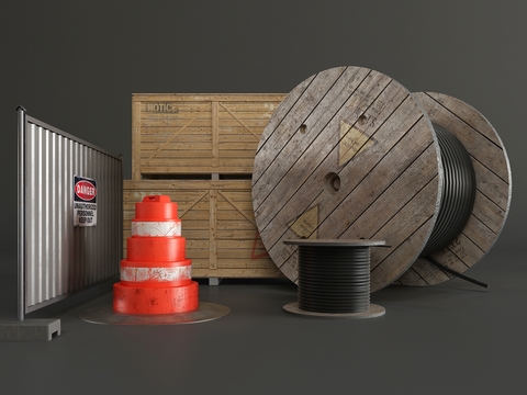 Modern Cable Barricade Wooden Box