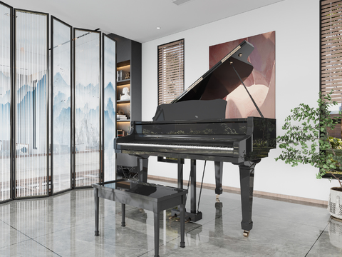 New Chinese Piano Room