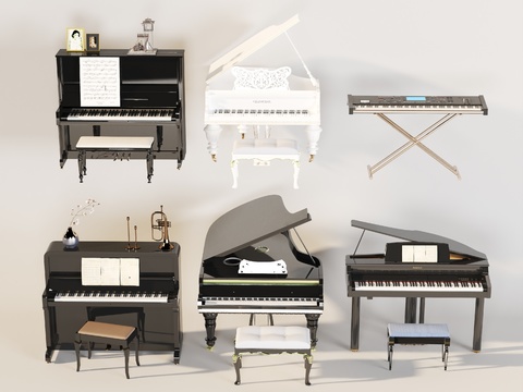 European-style piano electronic organ