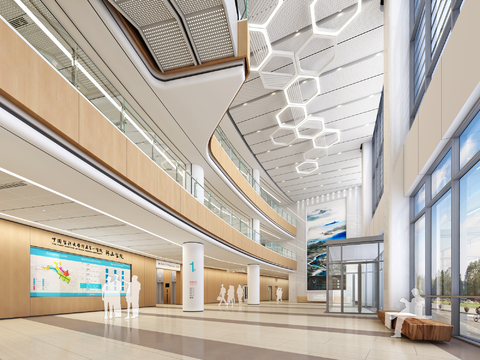 Modern Hospital Lobby