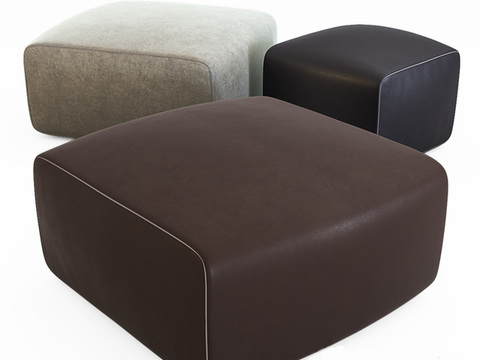 Modern minimalist leather sofa stool free