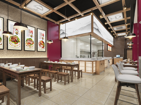 Modern Rice Bowel Restaurant Fast Food Restaurant