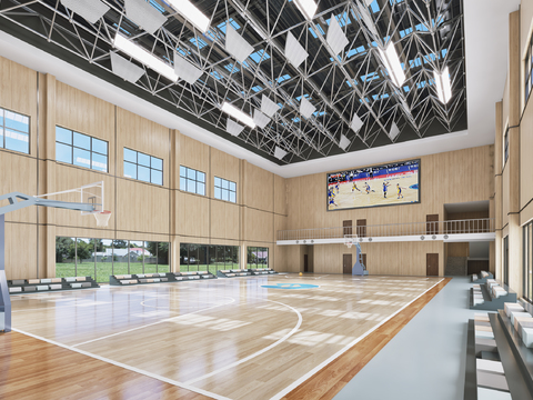 modern basketball hall