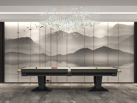 New Chinese Billiards Activity Room