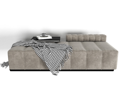 Modern fabric chaise longue free