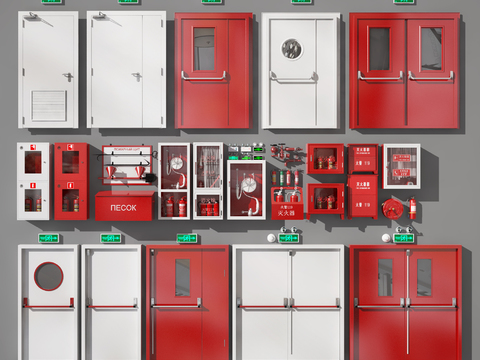 Modern fire fighting equipment fire hydrant safety door