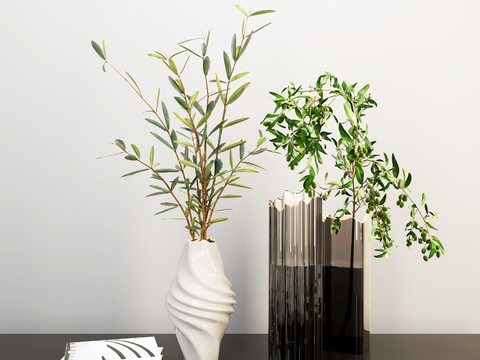 Modern hydroponic green plant vase floral art