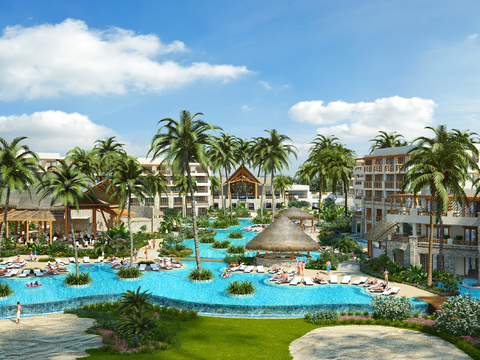 Modern Resort Pool View