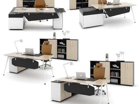 Modern office desk and chair combination