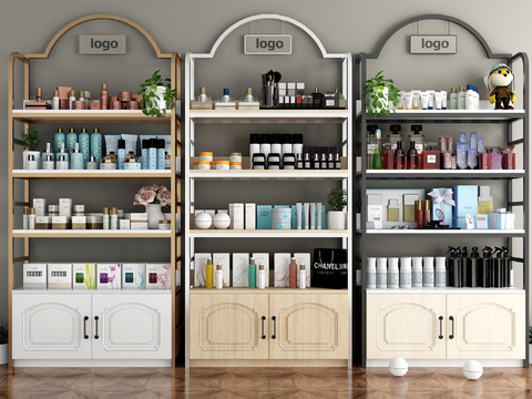 Modern Cosmetic Container Shelf