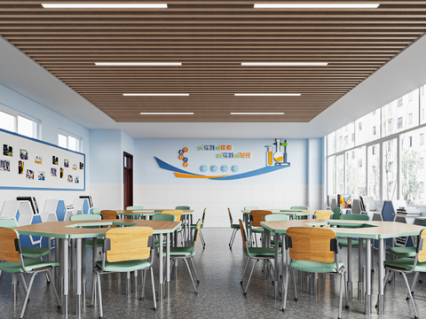 Modern Primary School Science Classroom