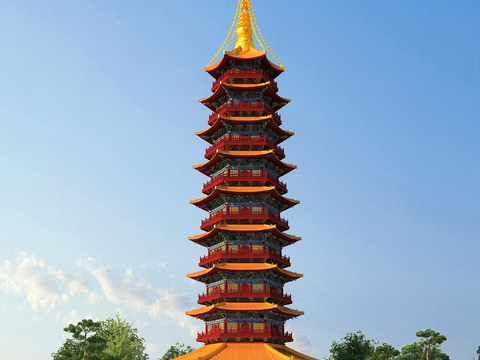 Chinese-style pagoda