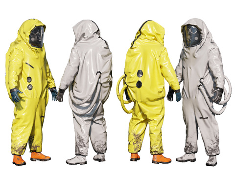 Modern protective clothing figure