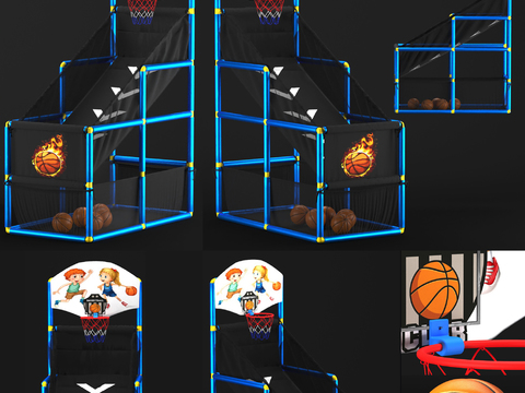 modern children basketball machine