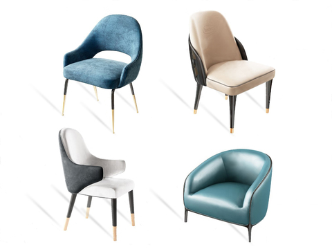 BAXTER Modern Fabric Chair Combination