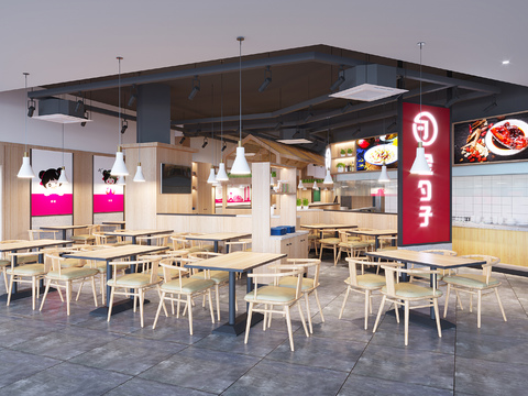 Modern Fast Food Restaurant