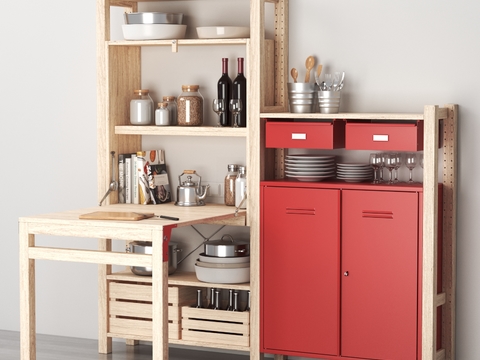 Modern Storage Rack Sideboard