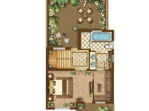 modern floor plan psd