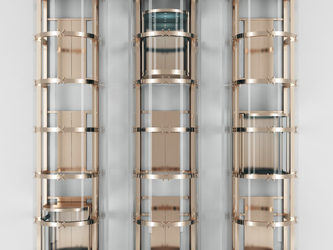 Glass Elevator Modern Round Sightseeing Elevator