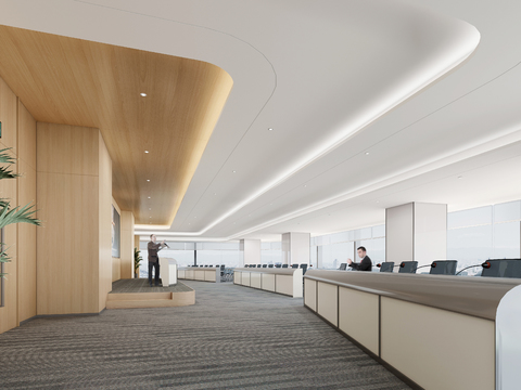 Modern lecture hall training room