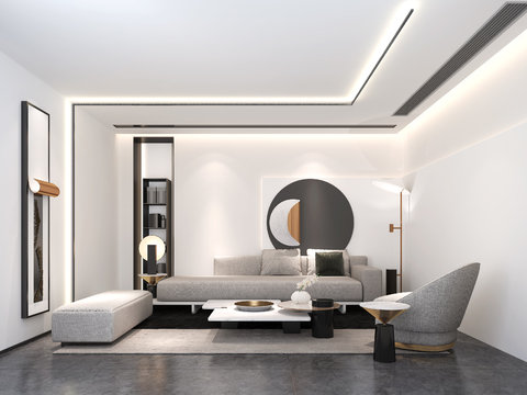 Modern Affordable Luxury Style Club VIP Room