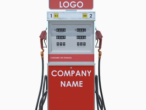 Modern gas station refueling equipment