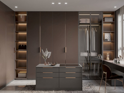 Modern Cloakroom Middle Island Cabinet