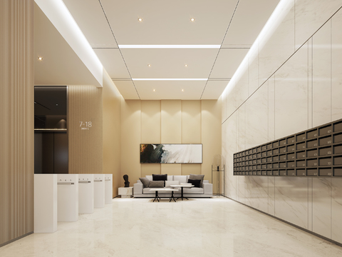 Modern Apartment Lobby