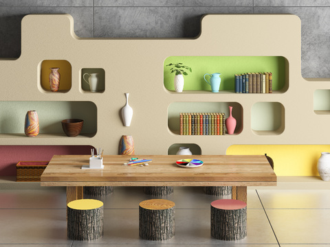 Nordic Kindergarten kids Table&Chair