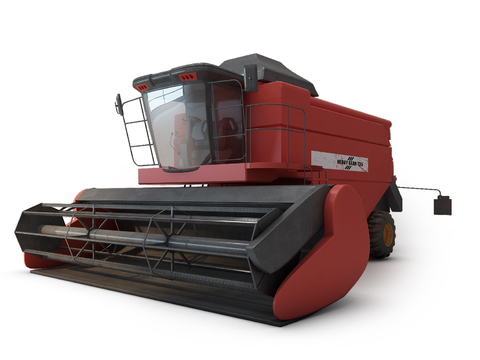 modern industrial agricultural harvester