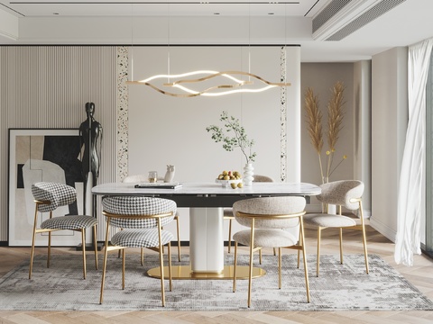 Calligaris modern marble dining table and chair