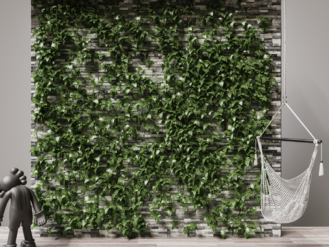 Modern creeper plant wall