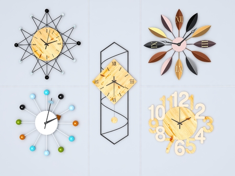 Nordic Wall Clock Combination