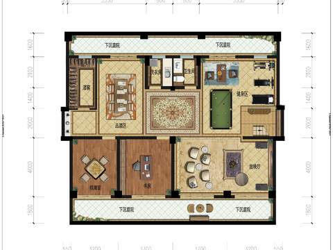 modern floor plan psd