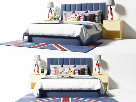 American fabric double bed free