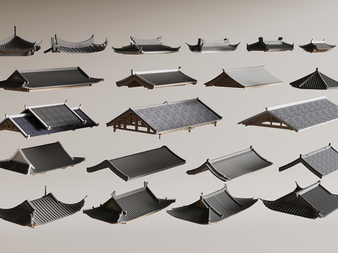 Chinese Roof Eaves Cornice Roof Tiles