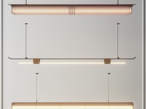 New Chinese-style Strip Office Lamp