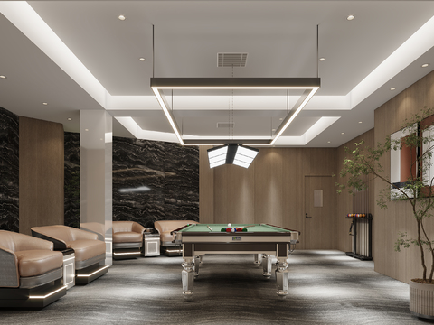 Modern Billiard Room