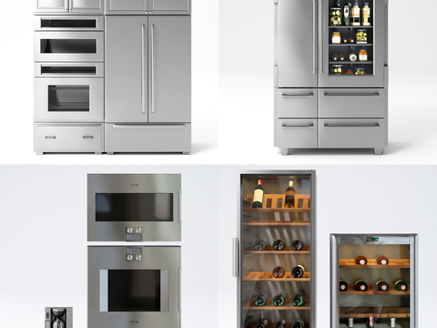 modern refrigerator wine cabinet kitchen appliances