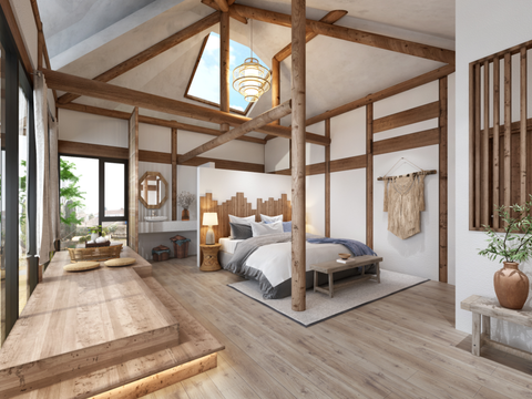 Nature Style Homestay Bedroom