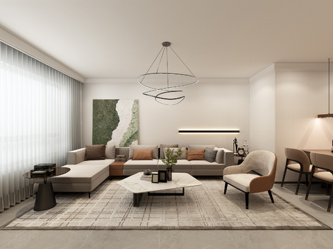 Modern Living Room Dining Room Free