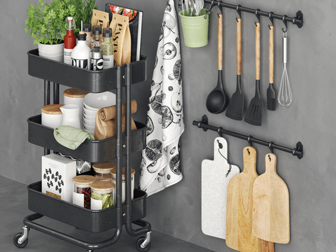 Modern Kitchen Ornaments Storage Rack