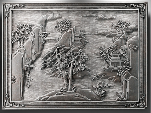 Chinese Landscape Carving