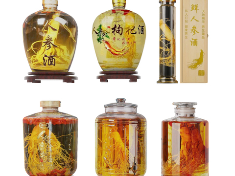 medicinal wine sparkling wine jar ginseng wine medicinal herbs wine