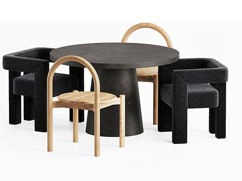 Nordic simple creative leisure tables and chairs free