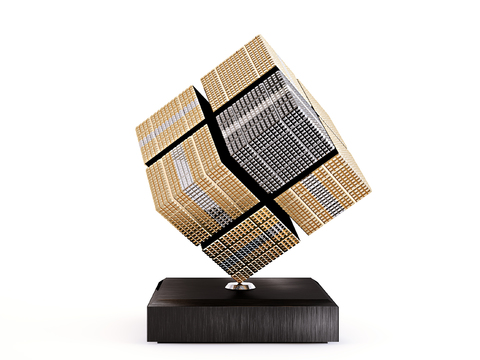 Modern Rubik's Cube Sculpture Ornaments