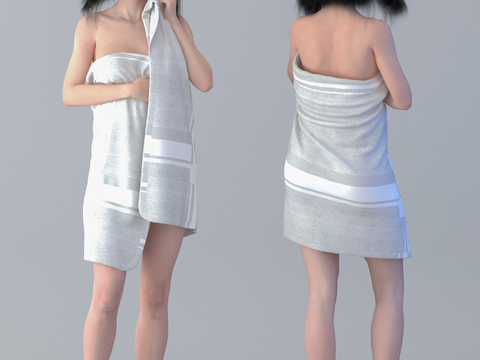 modern bath towel beautiful figure