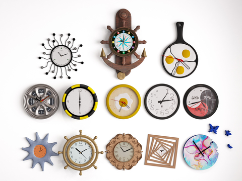 Modern creative clock pendant