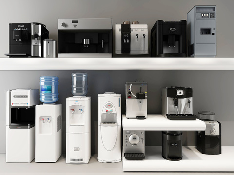 Modern water dispenser coffee machine grinder